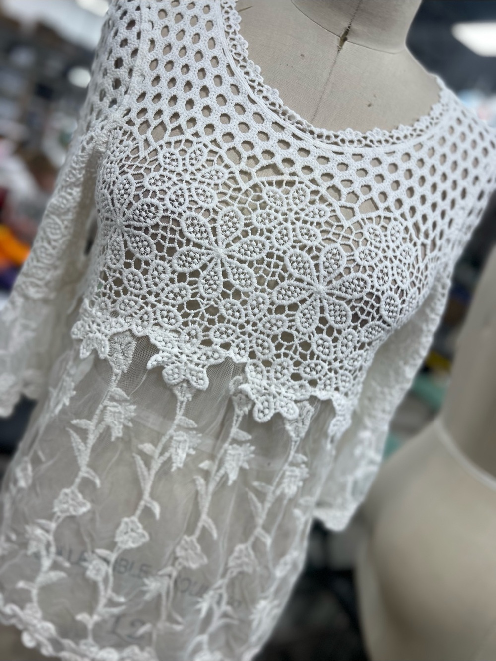 Lace Tunic Top M